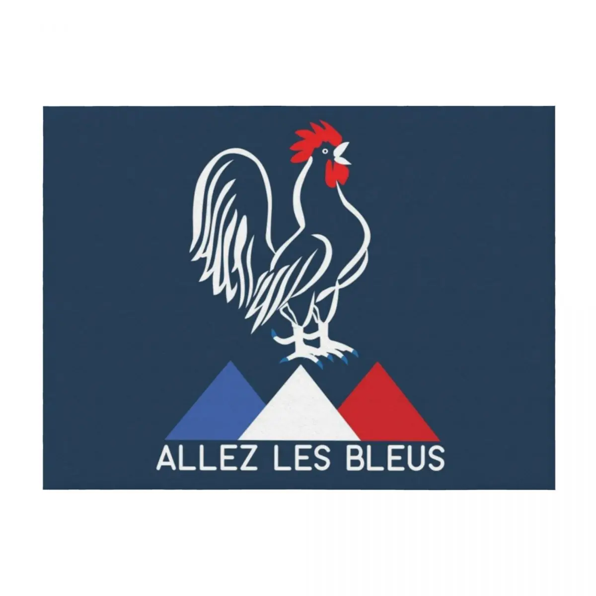 

Allez Les Bleus Shirt France Soccer Football World T-Shirt Throw Blanket Polar Soft Big Winter beds Beach Blankets