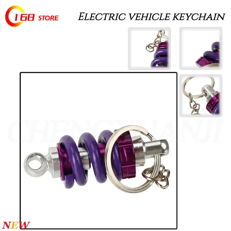 

Aluminum Alloy Shock Absorber Key Ring: Stylish Automotive Front Strut Pendant for Cars & Scooters Enthusiasts