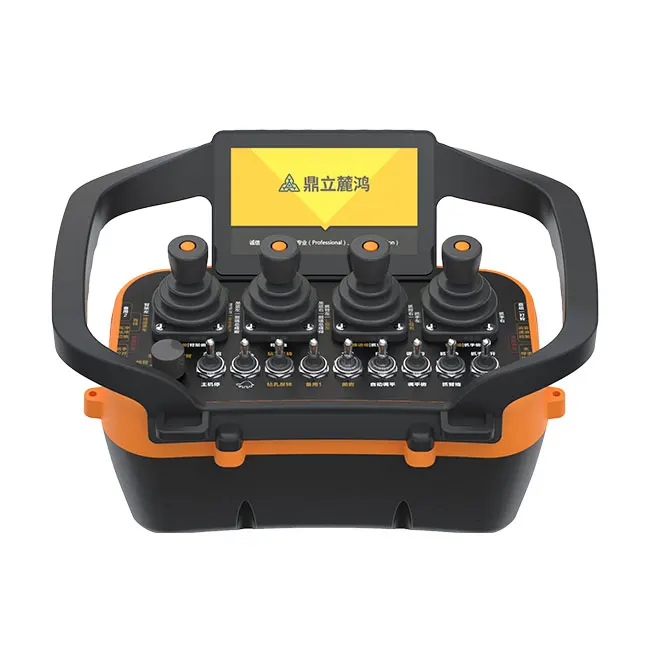 Wireless Industrial Remote Control with 7-Inch Display Screen for Truck Crane Aerial Worker Construction Machinery Parts DL-RC01