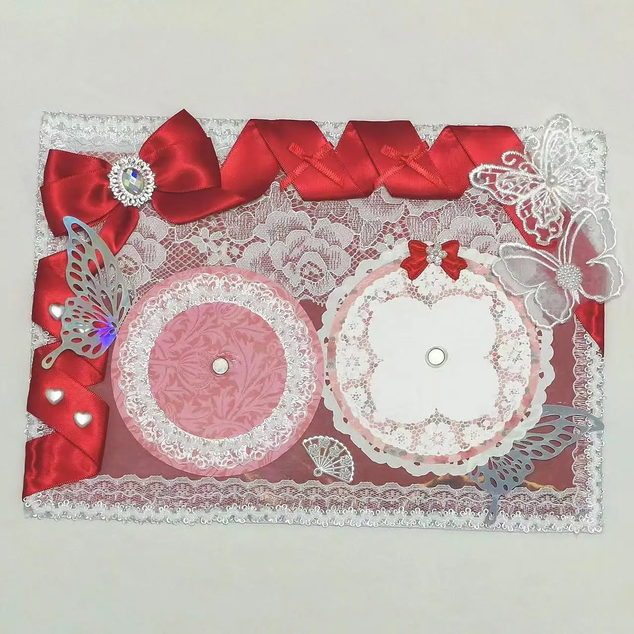 Finished Luxury Ribbon Frame Decoration Cosplay Ita Bag Organizer Board Bow Badge Display Board Ita Bag Pin Badge Organizer