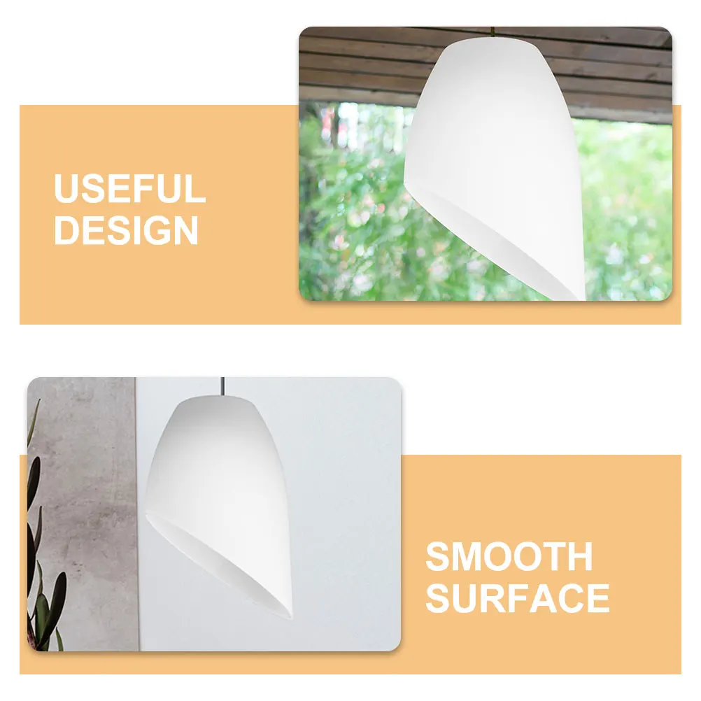 

Horseshoe Lampshade Retro Style White Plastic 35mm Center Hole Small Drum Shade for Ceiling Wall Lamp Compatibility