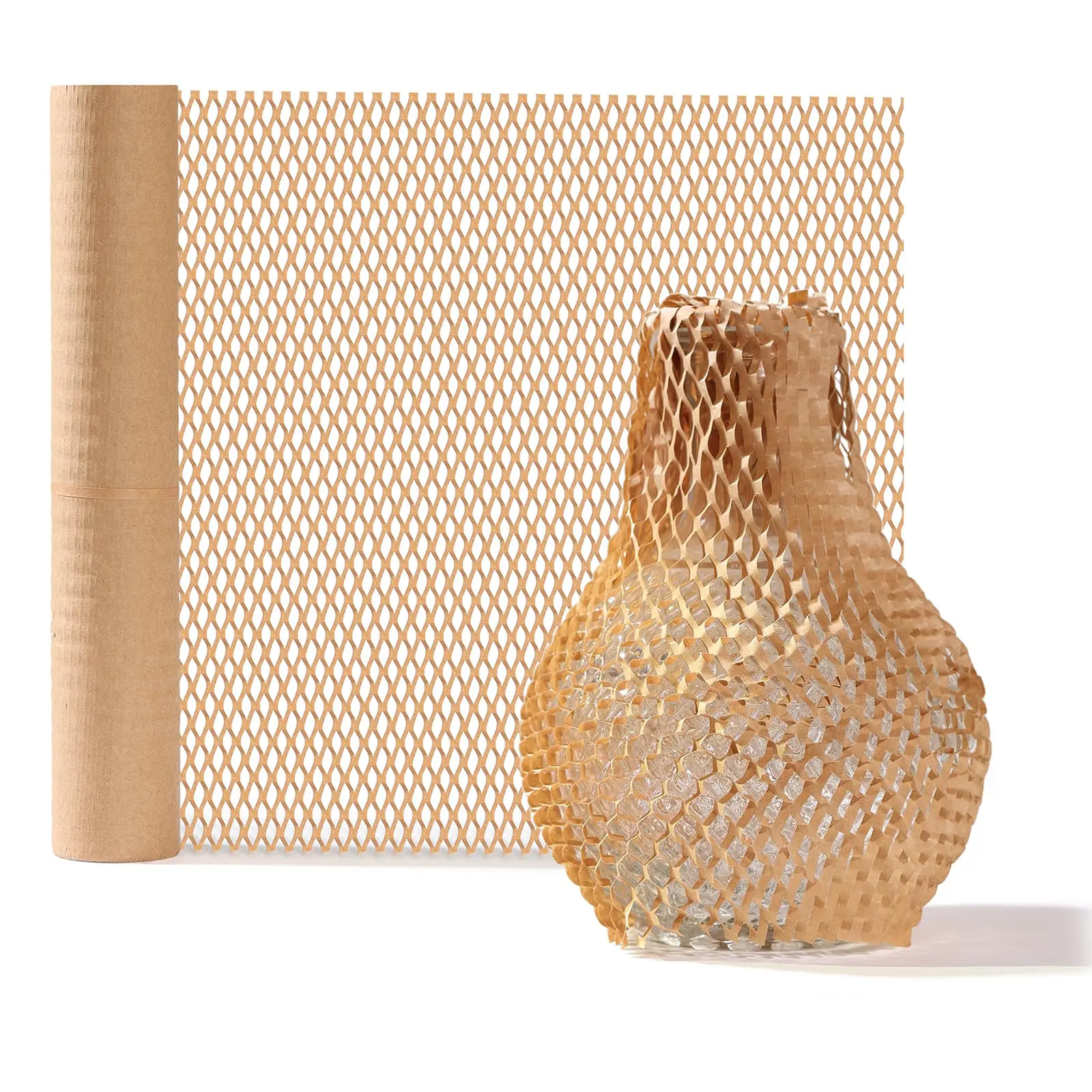 Brown Luxury High-End Honeycomb Paper Mesh Eye Art Packaging Paper