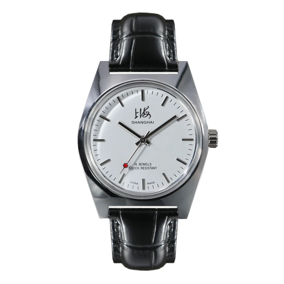 ساعة شنغهاي الكلاسيكية للرجال 7120 حركة ميكانيكية يدوية 36 ملم طراز ريترو بسيط للمكتب