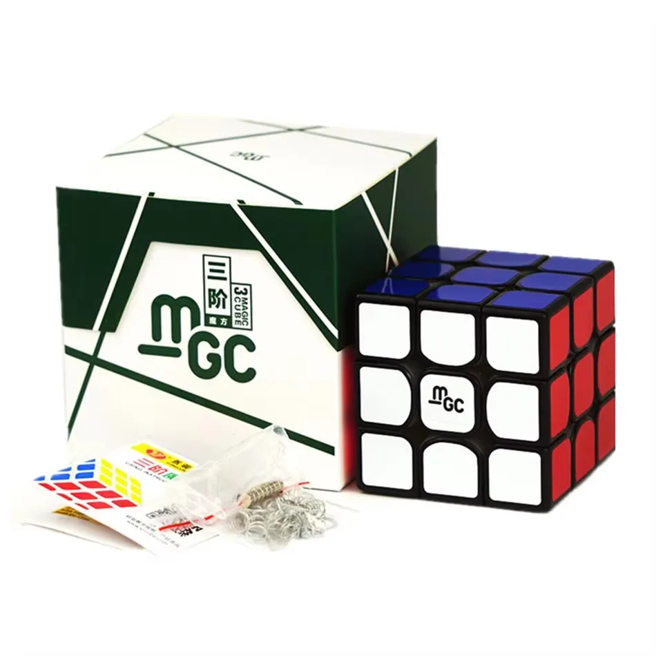 Yj MGC 3x3x3 Magische Kubus Magnetische 3x3 Speed Cubes Zwarte Kern puzzel Speelgoed Cadeau voor Kinderen Volwassenen Professionele Kubus Spel