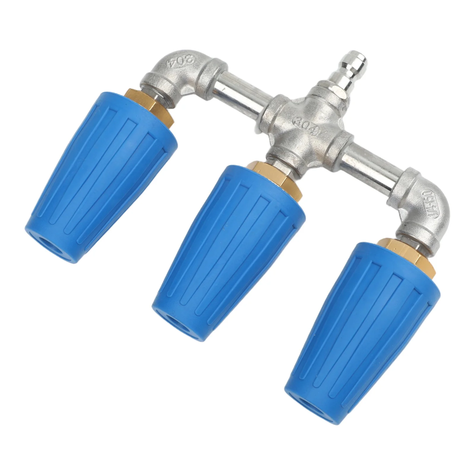 

Triple Turbo Nozzle High Pressure Washer Rotating Spray Tip 4000PSI 1/4'' Quick Connect Rotating Nozzle