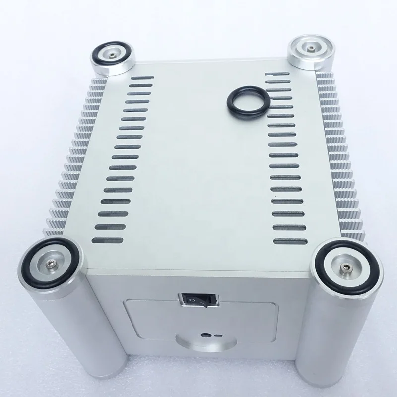 BRZHIFI RD2013 Casing Aluminium Radiator Ganda Sasis Audio Hifi Multifungsi untuk Amplifier Daya