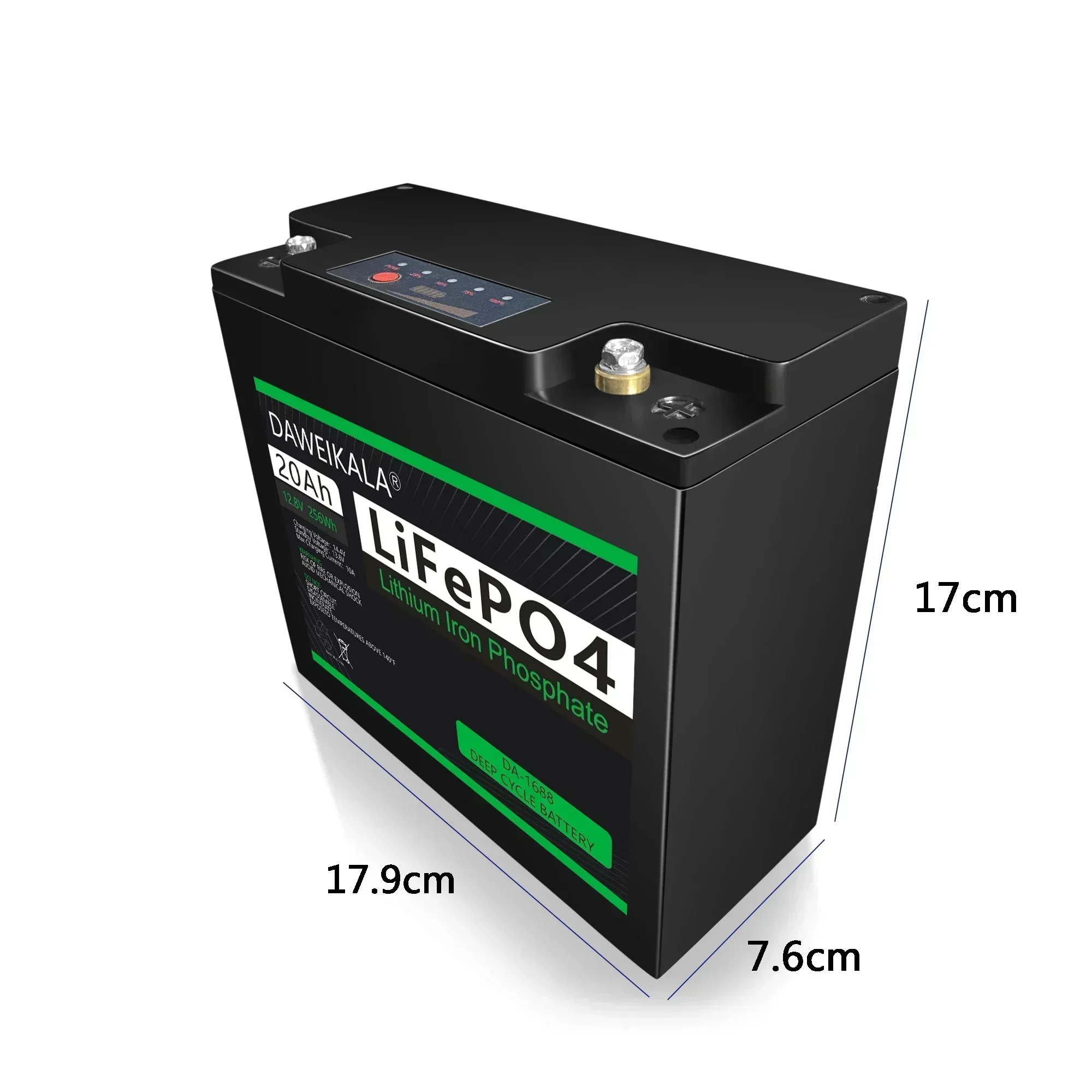 New 12V 20Ah LiFePO4 Battery With 30A BMS Deep Cycle For Power Wheels Fish Finder Lighting Supply Lithium Battery Power display