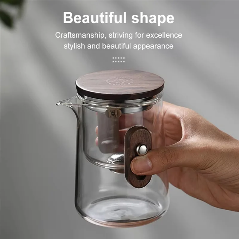 

ABLJ Premium Travel Tea Set - Portable Tea Infuser Mug With Glass Liner, Magnetic Lid - Ideal For Travel And Office Use