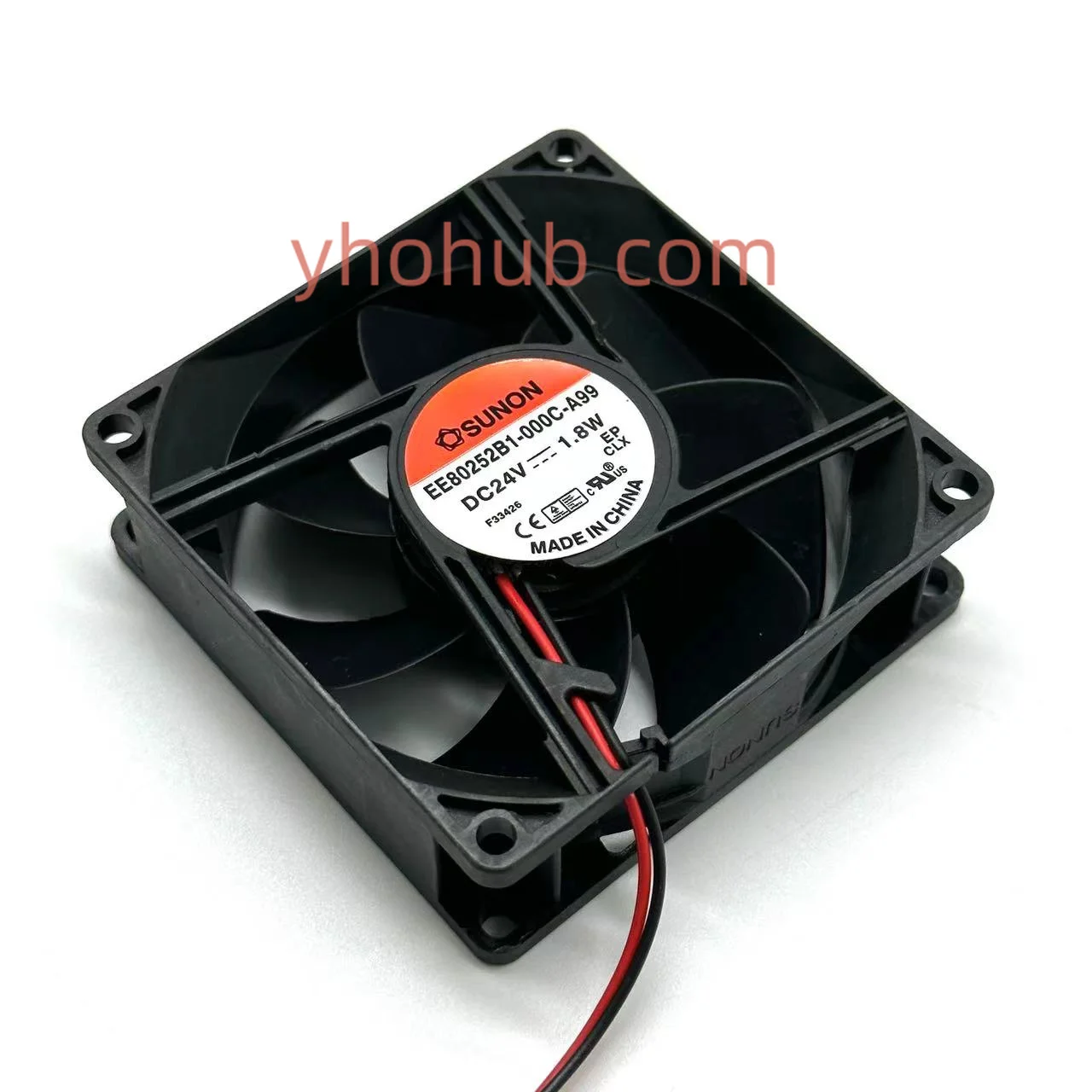 

SUNON EE80252B1-000C-A99 DC 24V 1.8W 80x80x25mm 2-Wire Server Cooling Fan