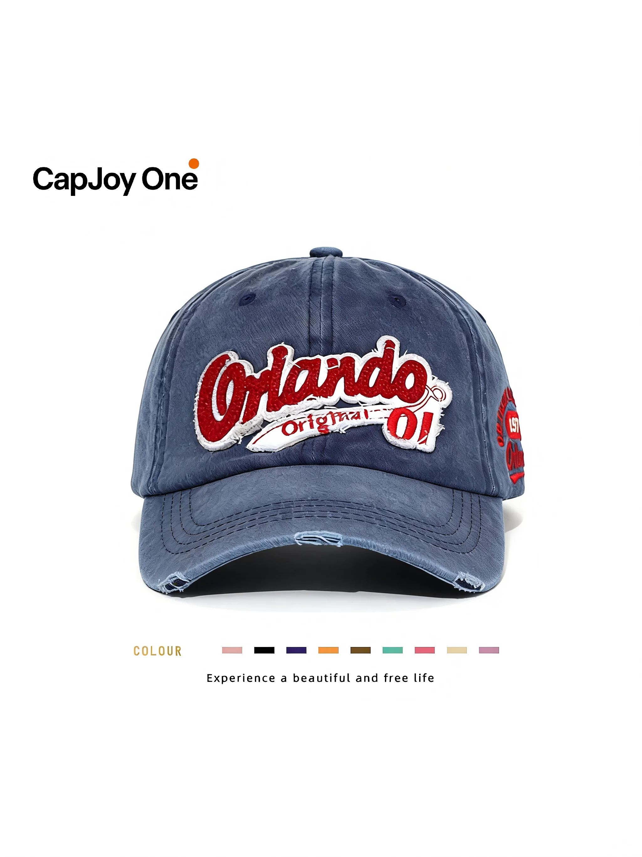 adjustable-round-top-sun-protection-baseball-cap-for-men-and-women-teenagers-spring-season-cotton-hat-with-bent-brim-and-embr