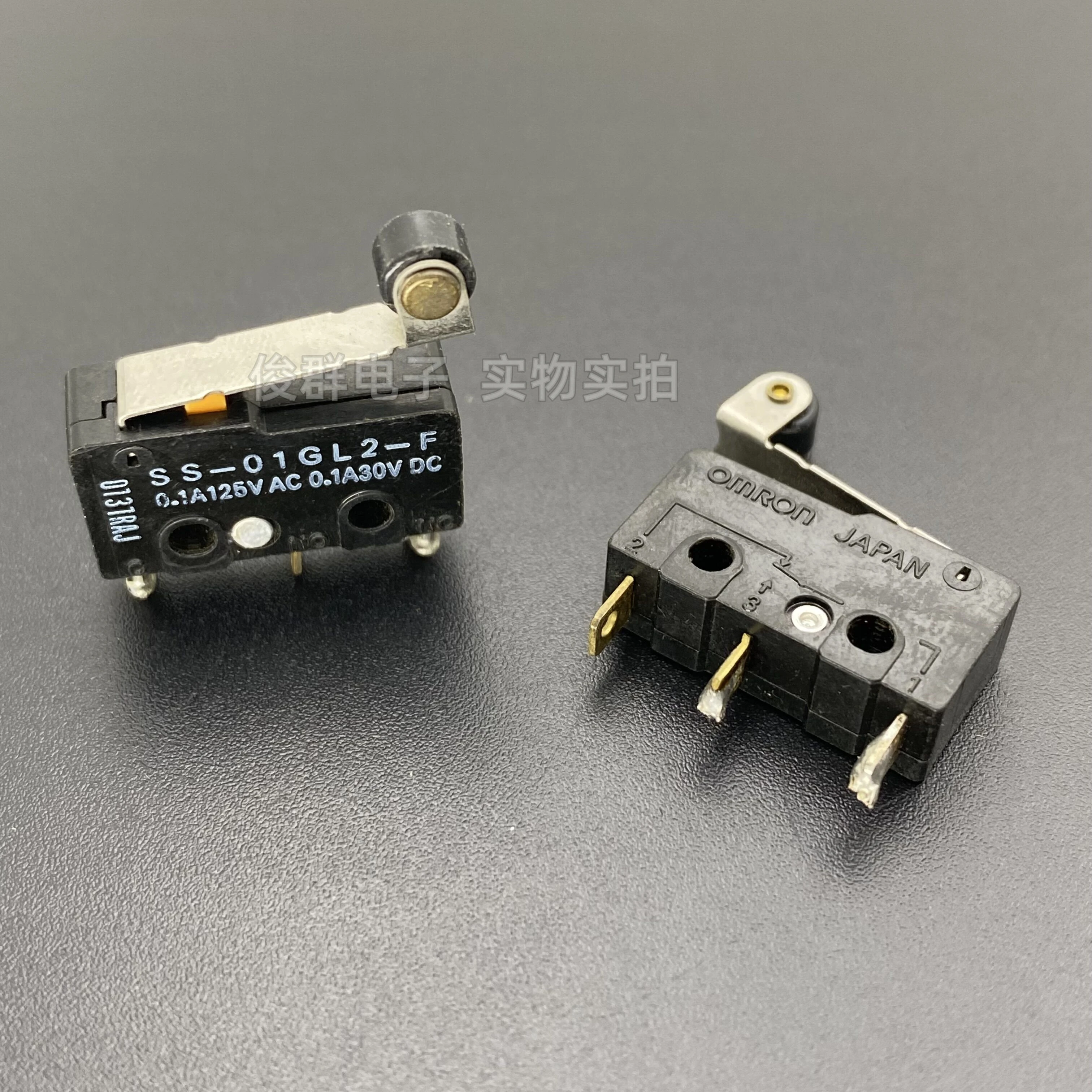 10pcs/disassembly machine SS-01GL2-F micro switch travel limit detection reset with roller 0.1A