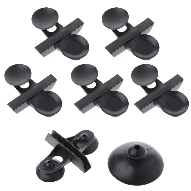 5pcs Plastic Divider Sheet Holder Suction Cup Black for Aquarium Fish Tank New MAY19