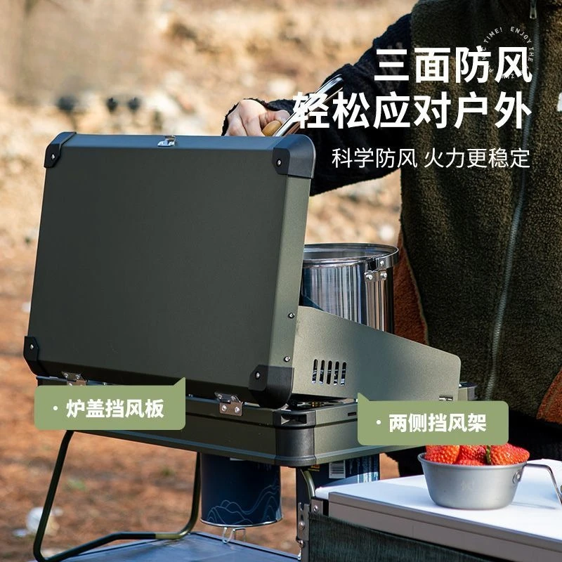 موقد تخييم يعمل بالغاز في الهواء الطلق، موقد كاسيت شواء للنزهات، موقد شواء محمول قابل للطي Firefox pro