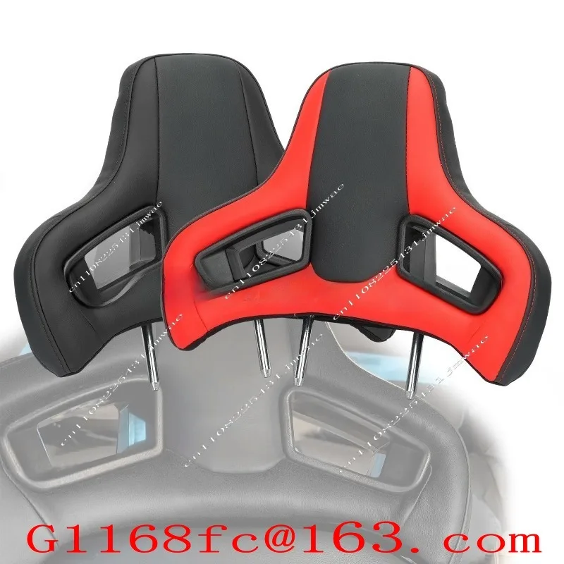Premium Polyurethane Leather Headrest for   Sports Car Seats with Cold Foam Comfort Car Neck Pillow Interior Modification