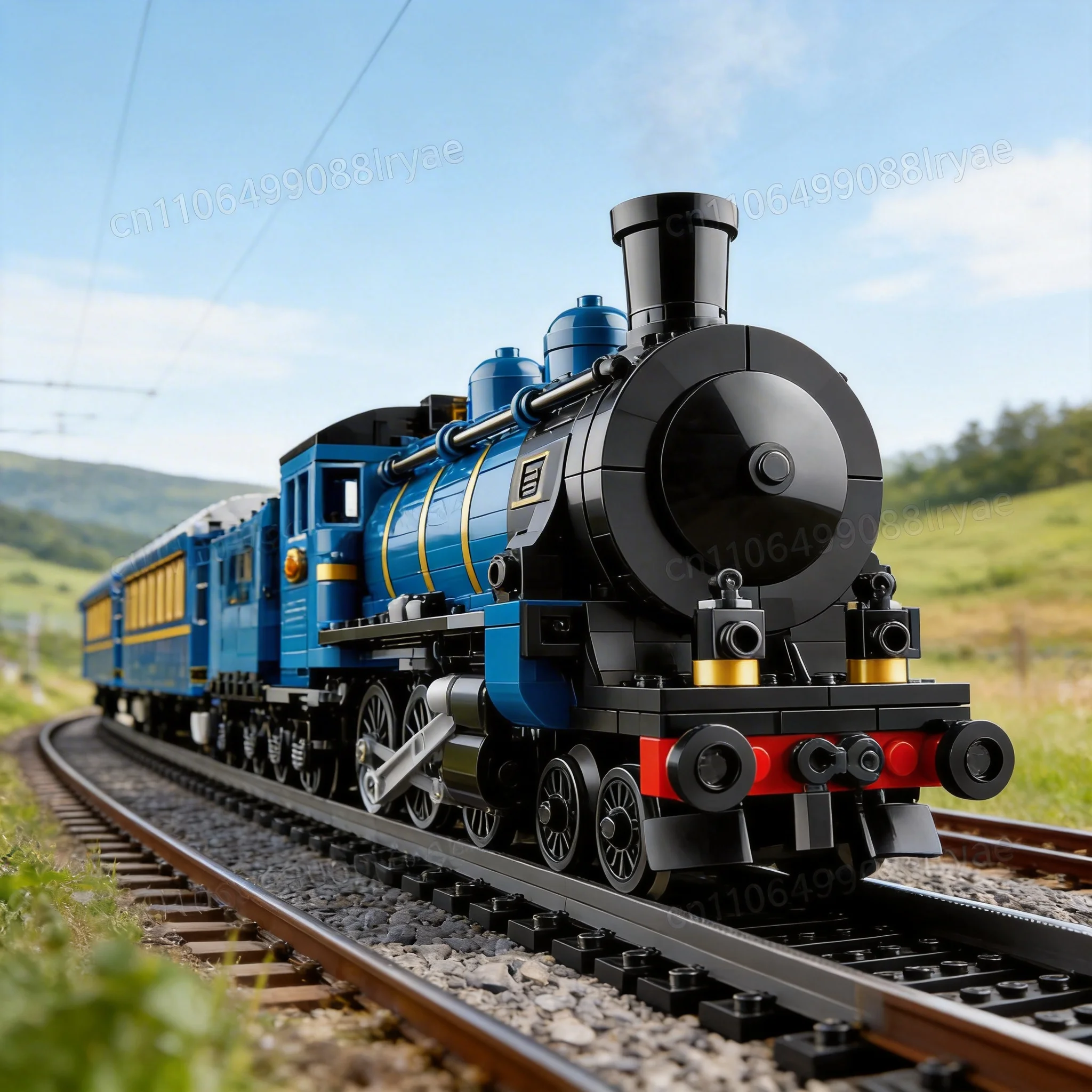

2026 new spot compatible with Orient Express large train track assembly building blocks boy Christmas toy gift