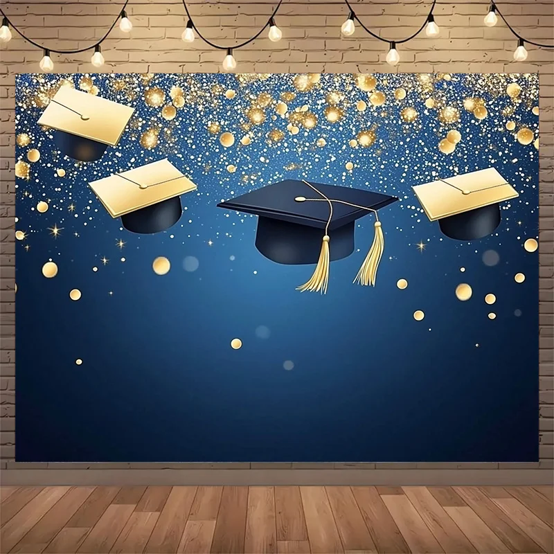 Der Spotlight-Hintergrund mit einem Graduierungsklassen-Thema ist perfekt für Fotografie und Partybanner. Festivalaktivitäten