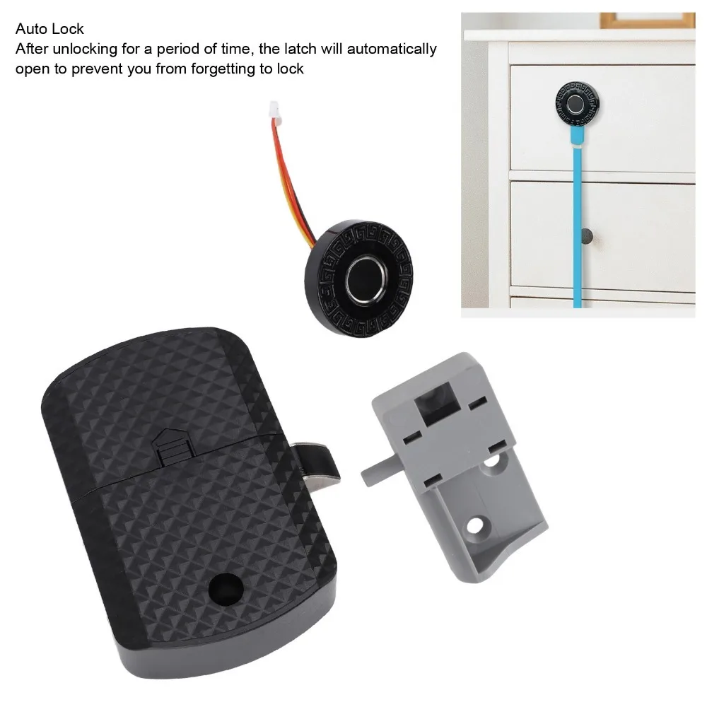 Durable Fingerprint Fingerprint Cabinet Lock Fast Response Embedded Design Biometric Cabinet Lock Keyless Cabinet Lock Hotel