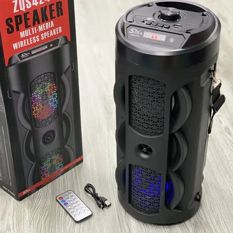 

20W Portable Bluetooth Speaker Wireless Column Big Power Stereo Subwoofer Bass Party Speakers With Microphone Family Karaoke USB