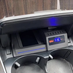 15W Car wireless charger fast phone charger charging pad plate charging holder for Mercedes Benz W205 GLC X253 AMG C43 C63