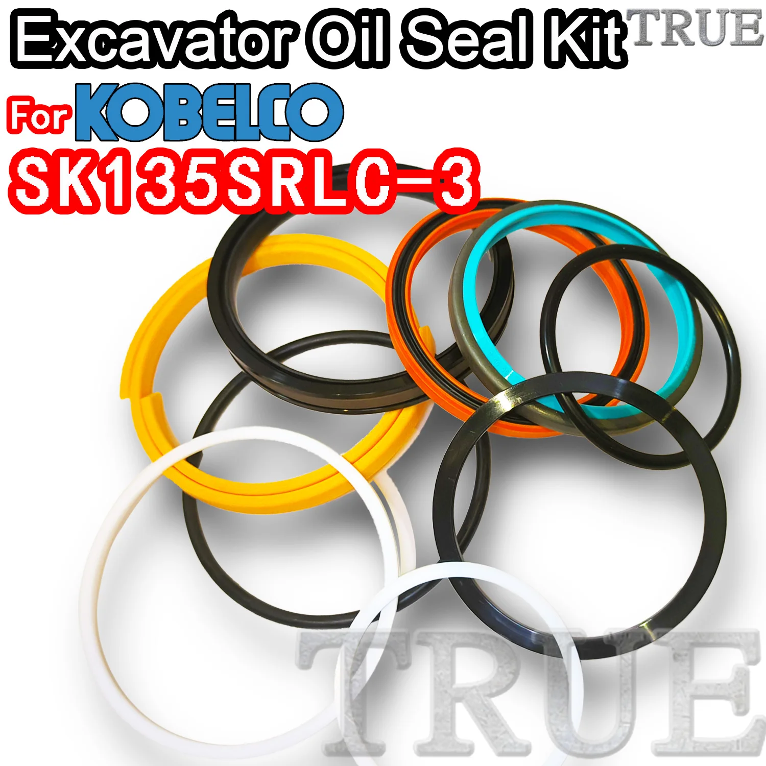 For SK135SRLC-3 KOBELCO Oil Seal Excavator Repair Kit SK135SRLC 3 Set Pack Heavy Master Excavating Machinery Maintenance Rebuild