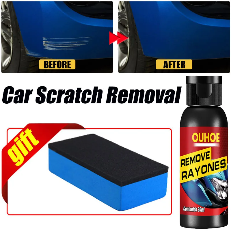 

30ml Car Scratch Repair Agent with Polishing Wax Sponge Scratch Repair Spary Paint Anti Scratch Car Cream Paint Scratch Remover