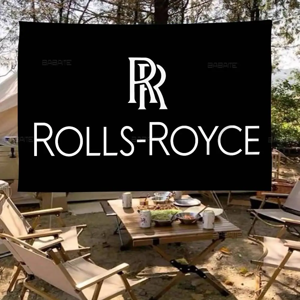 Luxus R-Rolls-Royce Logo DIY Flagge für Familie Gruppe Foto Wohnzimmer Home Wohnheim Dekor Wand Kunst Dekor Banner