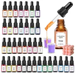 10ml/Bottle Candle Wax Pigment Colorant Non-Toxic Soy Candle Wax Pigment Liquid Dye Soy Wax DIY Soap Dyes Candle Making Supplies
