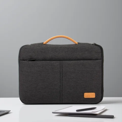 Funda para ordenador portátil de 14 y 15,6 pulgadas, bolsa para Macbook, HP, Dell, Acer, maletín de ordenador a prueba de golpes, funda de viaje para hombres de negocios