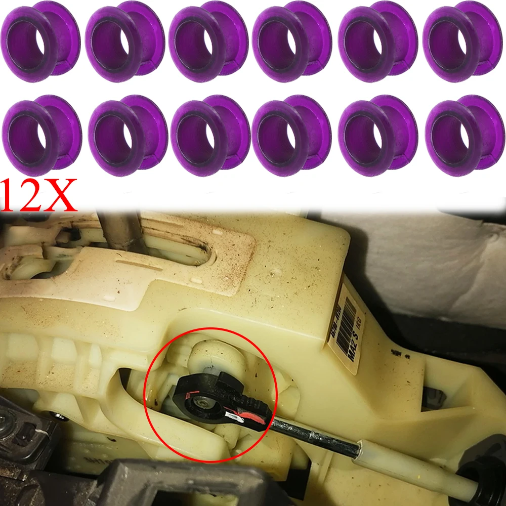 12Set Bushing Fix For Mazda CX-3 Automatic Transmission Gear Stick Lever Shift Shifter Cable Linkage Repair Kit 2016-2018 Parts