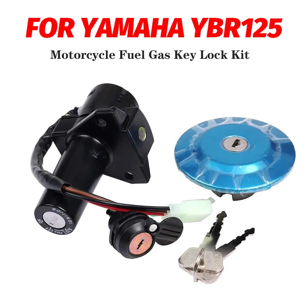 

Для Yamaha YBR125 YBR125 ybr Выключатель зажигания Крышка бензобака Замок боковой панели Замок Крышка топливного бензобака с ключом (4 линии)