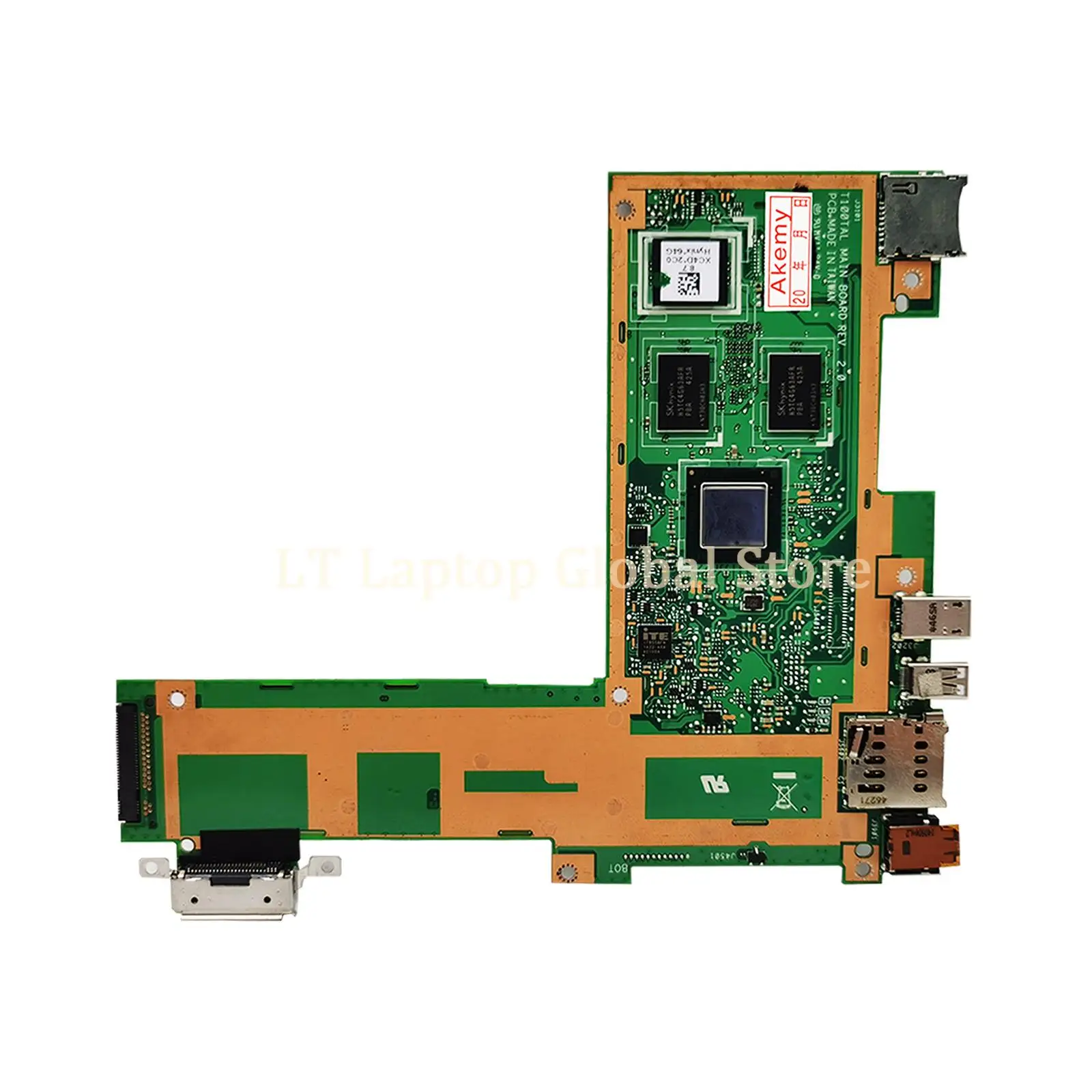 Notebook Mainboard For ASUS T100TAL Laptop Motherboard With CPU Z3735D 2GB RAM SSD-32G/64G 100% TEST OK