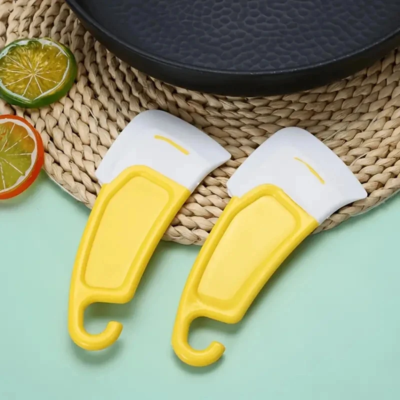 Cleaning Silicone Spatula Kitchen Scraper Soft Blade Scraper Brush Dirty Pan Pot Dishes Cleaner Tools Silicone Kitchen Utensils