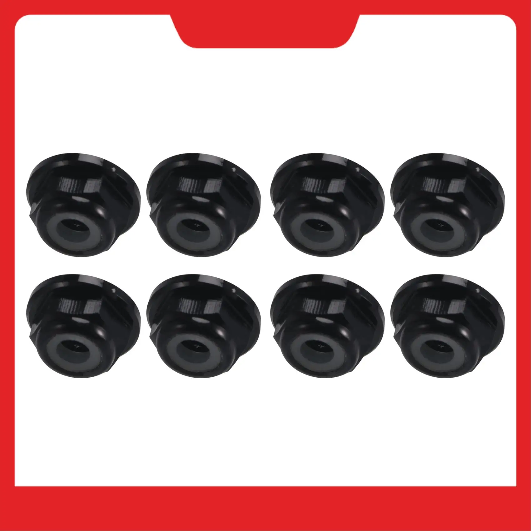 8Pcs Metal Nylon M2 Wheel Lock Nuts For 1/24 RC Car Crawler Car Axial SCX24 AXI90081 AXI00001 AXI00002 Upgrade Parts