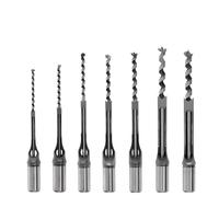 7PCs Woodworking Steel Square Hole Drill Bit Speed Woodworking Hole Saw Mortise Chisel Bit Set Twist Drill Woodworking Hand Tool