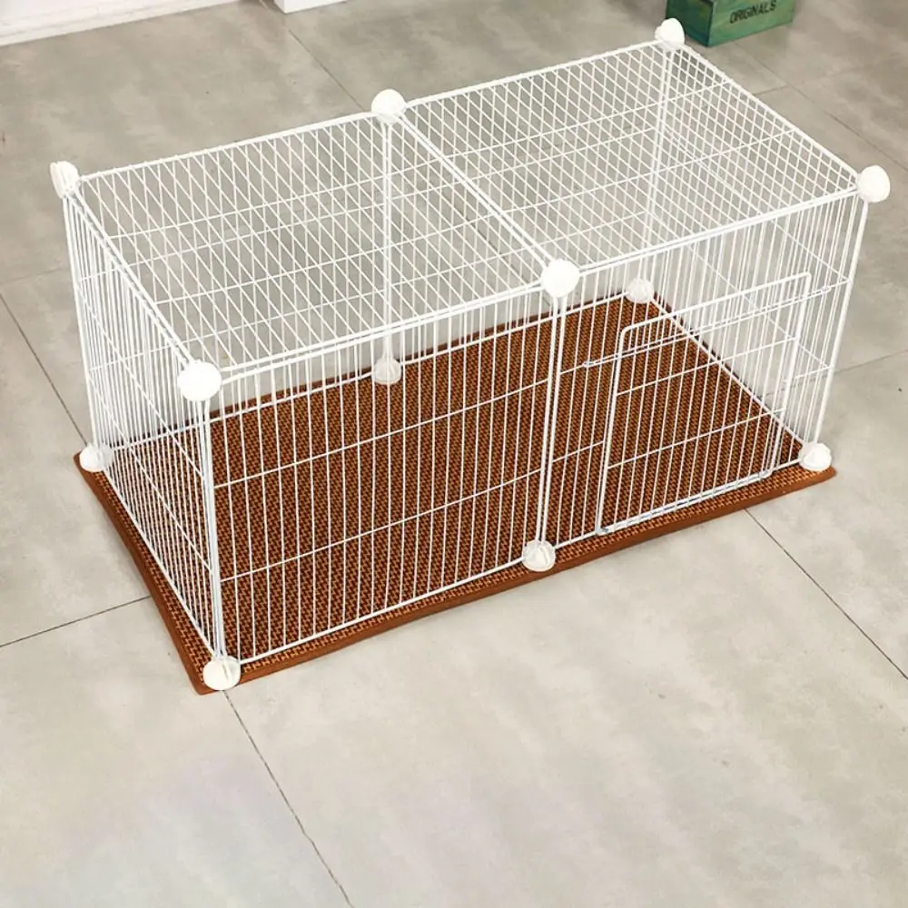 

Practical Double-Sided Use Pet Summer Mat Rattan and Ice Silk Breathable Pet Cooling Mat Wear-resistant Dog House Mat Puppy