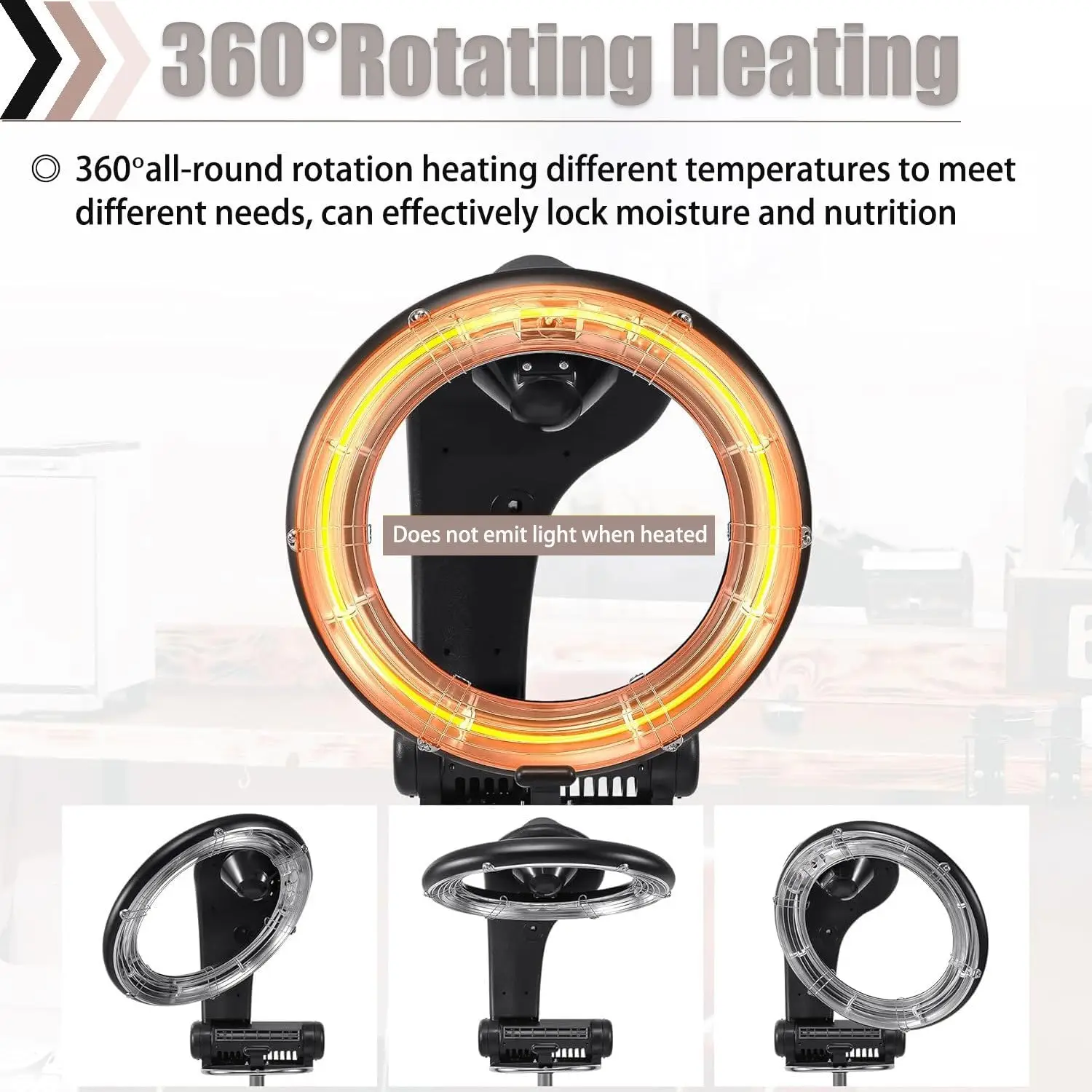 

Wall-mounted 360° Rotating Heating Hair Drying Machine Barbershop Height Adjustable Hair Salon Hair Processor Dryer