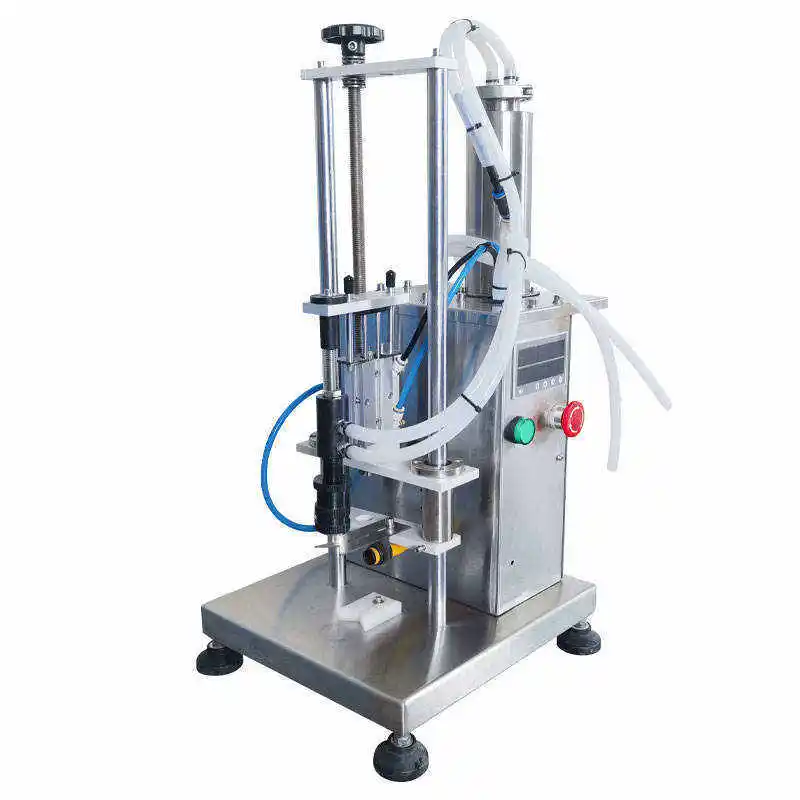 

Desktop semi-automatic 1/2/4 head pneumatic vacuum perfume liquid filling machine