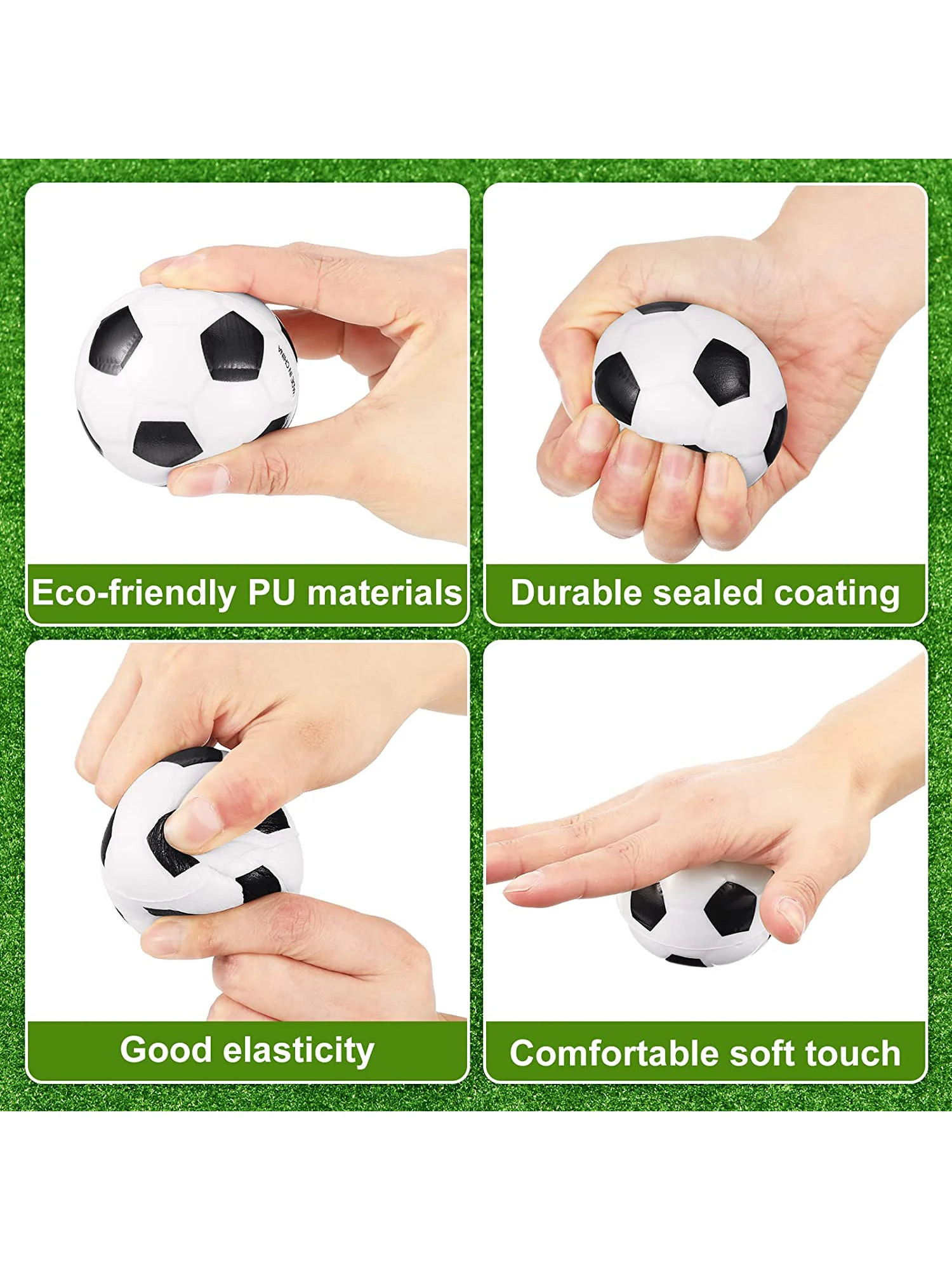 12pcs mini soccer party gift mini foam squeeze sports ball to relieve stress anxiety school classroom reward party gift