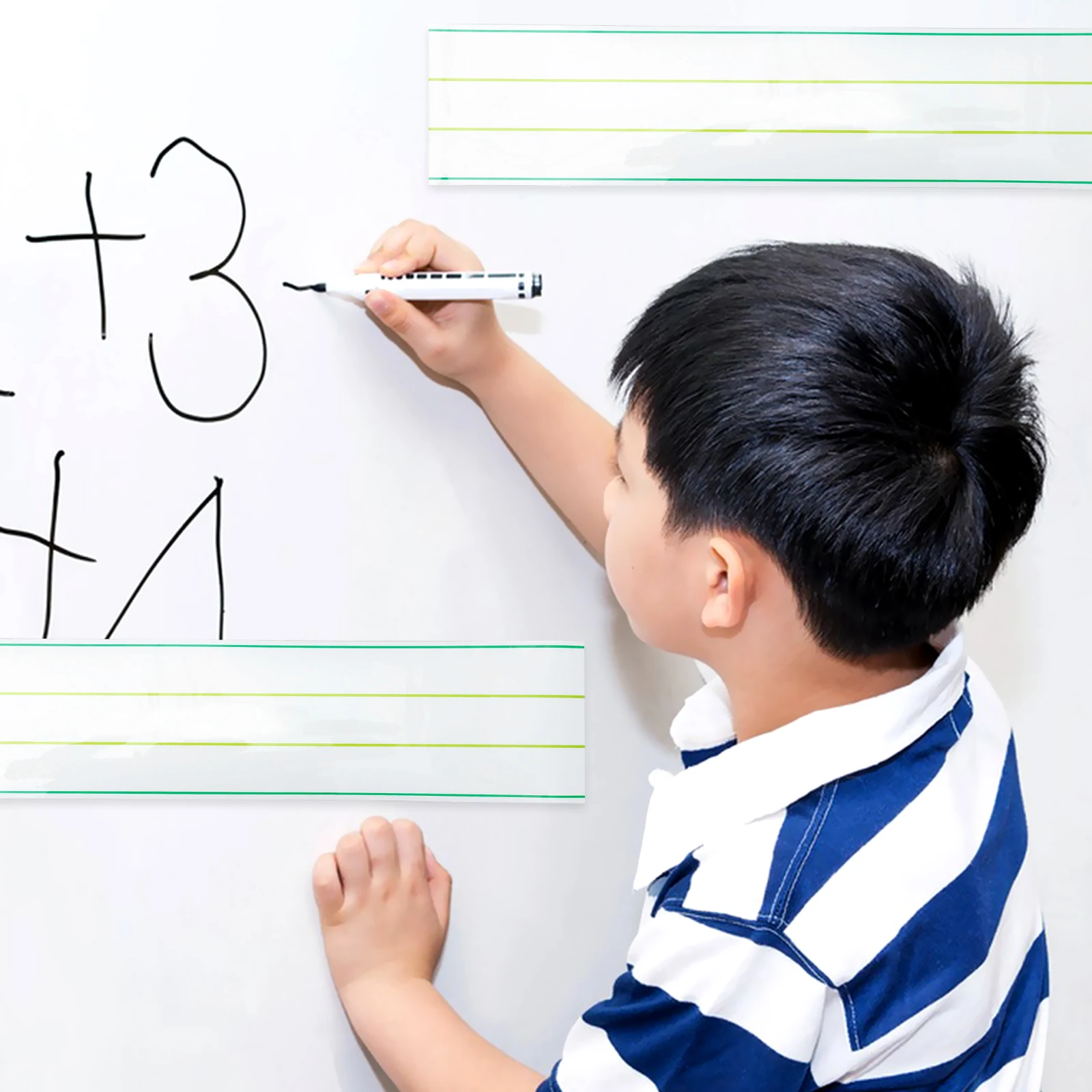 

Large Alphabet Teaching Cards Magnetic Lined Strips Reusable Dry Erase For Whiteboard Fridge Classroom Sentence Practice