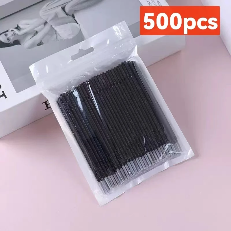 500/1000PCS Wimpern Reinigung Pinsel Hoch Bunte Schönheit Make-Up Sauber Entferner Werkzeug Großhändler Kristall Pinsel Wimpern Micro Pinsel