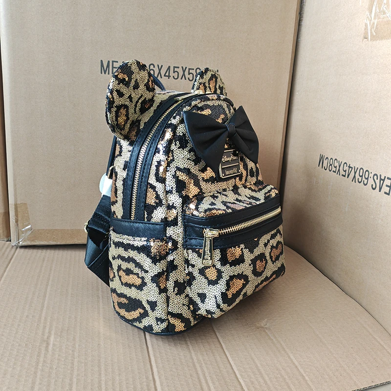 2025 جديد حار Loungefly ميكي ميني حقيبة ظهر صغيرة للفتيات حقيبة كتف لطيف المدرسة الابتدائية في الهواء الطلق الترفيه هدية للفتيات