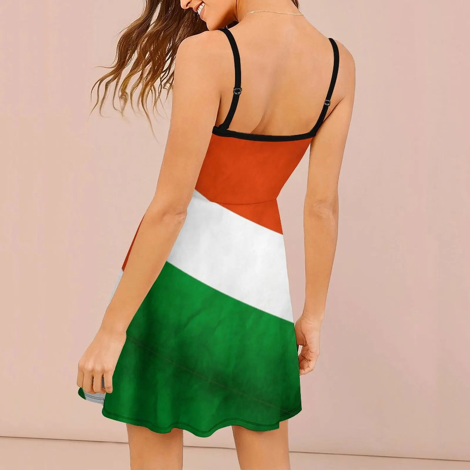 Hungary  Hungarian Flag  National Flag of Hungary Women's Sling Dress Hot Sale Exotic Woman's Clothing Humor Graphic Vacations S