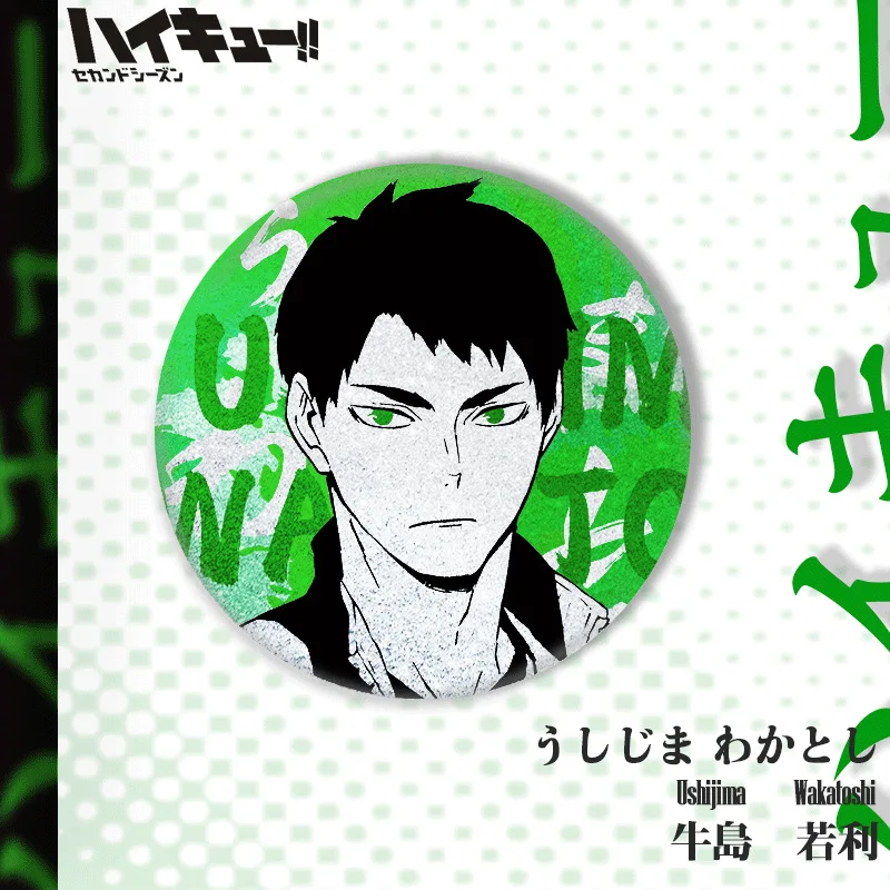 58Mm Cartoon Creatieve Kageyama Tobio Kostuums Badge Daichi Sawamura Gesimuleerde Esthetische Accessoires Animatie Derivaten Speelgoed