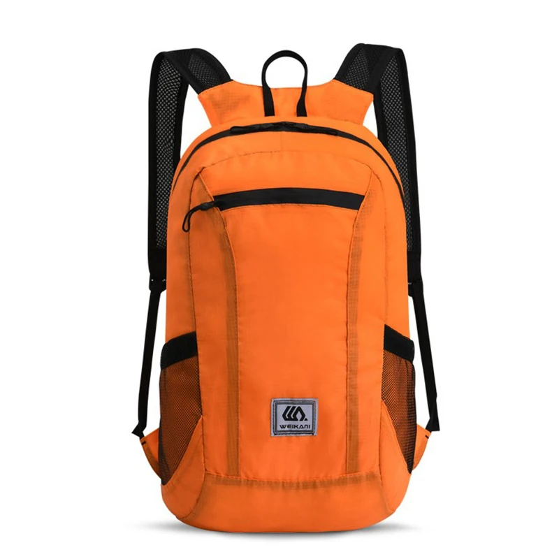 Leve e portátil mochila dobrável, saco dobrável impermeável, 20L, Novo