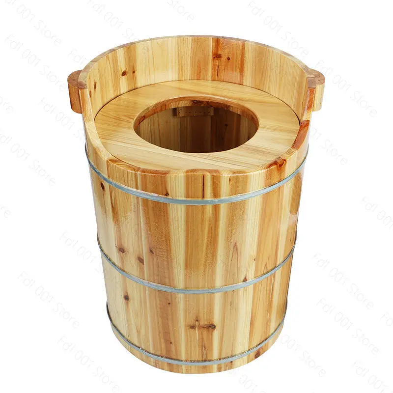 Natural Wood Herbal Sitz Bath Steamer Steam Sauna Tub For Hemorrhoid Feminine Care