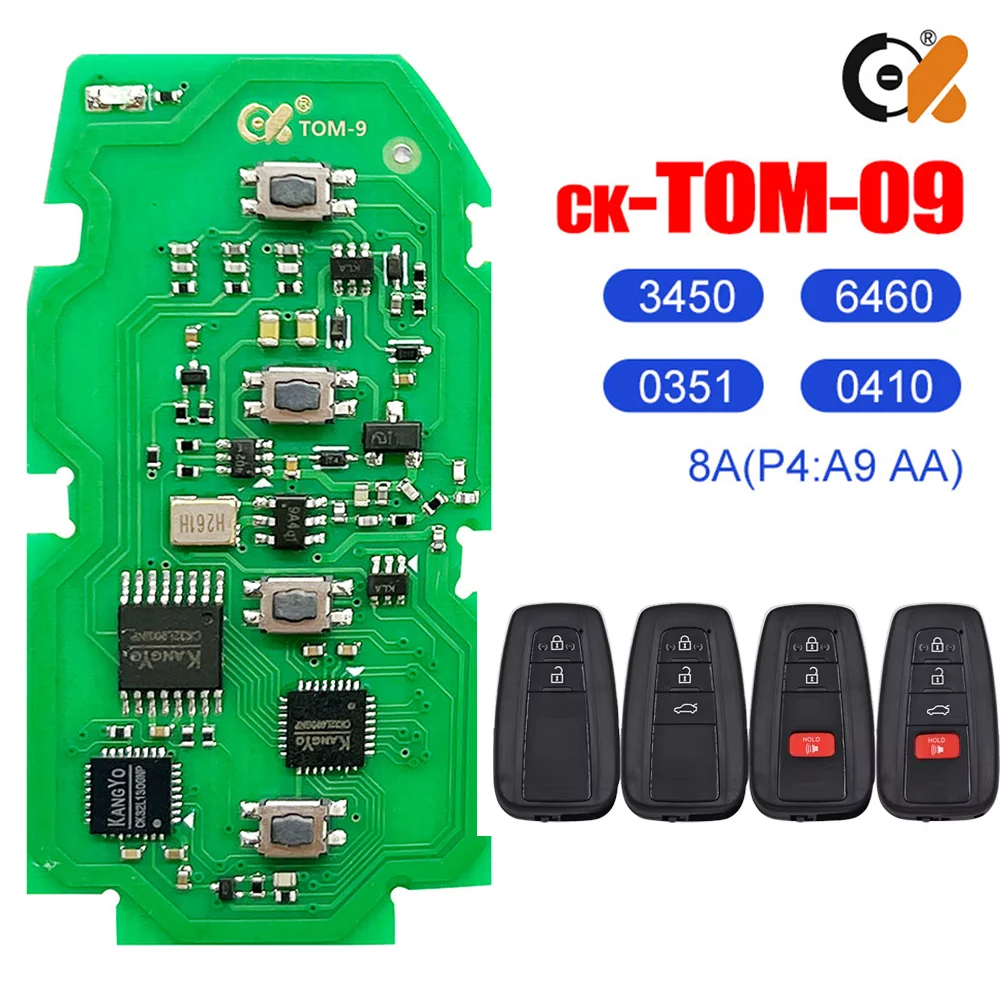 CK TOM Series TOM-O-09 Universal Car Smart PCB 8A Chip Type Auto Remote Circuit Board For Toyota Highlander RAV4 Avalon Prius