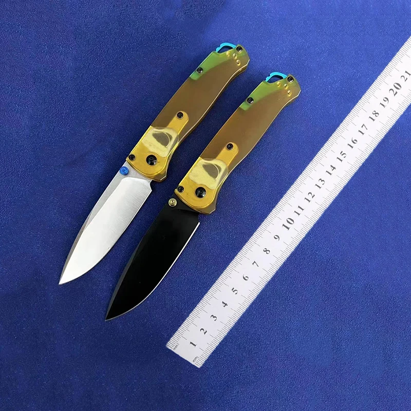 Butterfly BM535-3 Pocket Folding Knife 9cr18mov Blade Transparent PEI Handle Tactical Hunting Survival EDC Tool Knives Gift