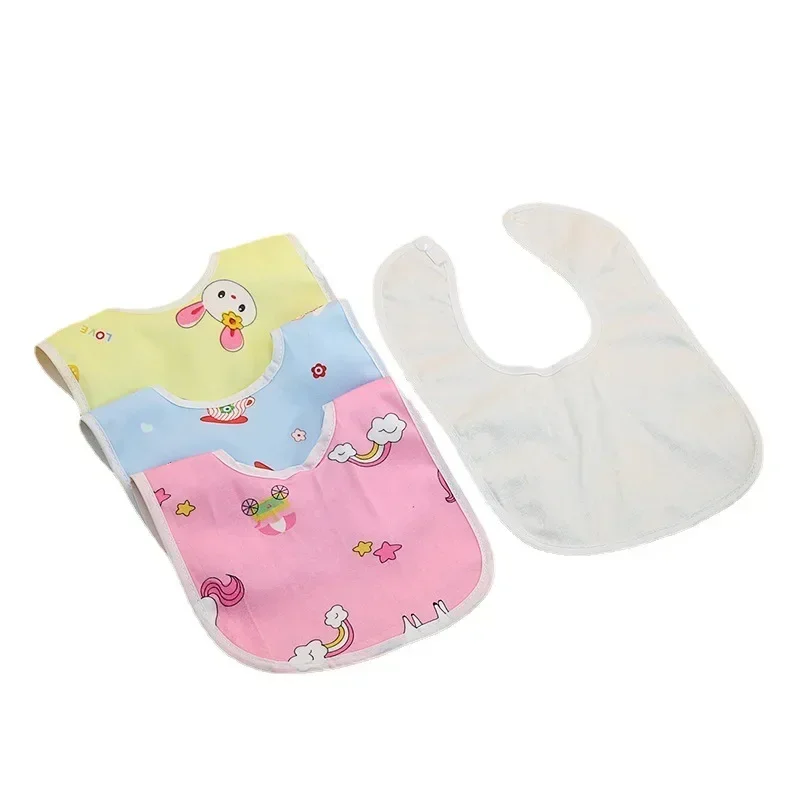 1 Pcs Inant 0-3 Years Old Crystal Velvet U-shaped Waterproof Snap Lip Towel Infant Eating Bibs Burp Cloths for Kids Baby Stuff