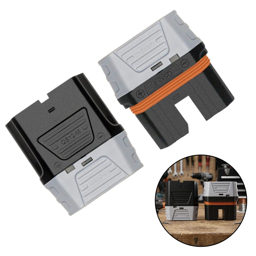 QS12 For Battery Connectors for Lithium Packs 250A 500V Gold Plated Contacts PA Housing 4-8 AWG Cable Compatible