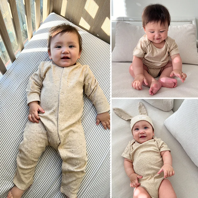 

Newborn Girls Jumpsuits Autumn Winter Solid Color Kids Baby Girls Bodysuits Homewear Toddler Girls Rompers Overalls Pajamas